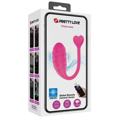 PRETTY LOVE - PINK FISHER VIBRATING EGG CONTROLLED BY APP
