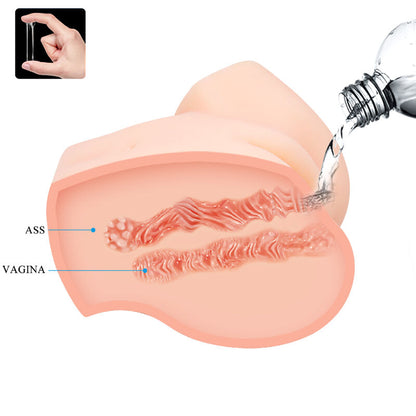 CRAZY BULL - REALISTIC VAGINA AND NAKED DOUBLE VIBRATING