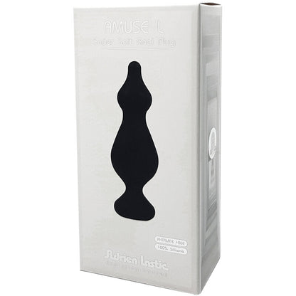 ADRIEN LASTIC - AMUSE BLACK SILICONE ANAL PLUG SIZE L
