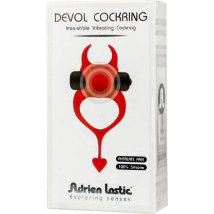 ADRIEN LASTIC - DEVOL COCKRING RED VIBRATING RING