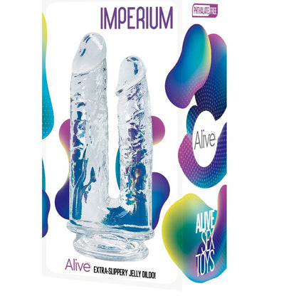 ALIVE - IMPERIUM DOUBLE REALISTIC TRANSPARENT PENIS 12/14 CM