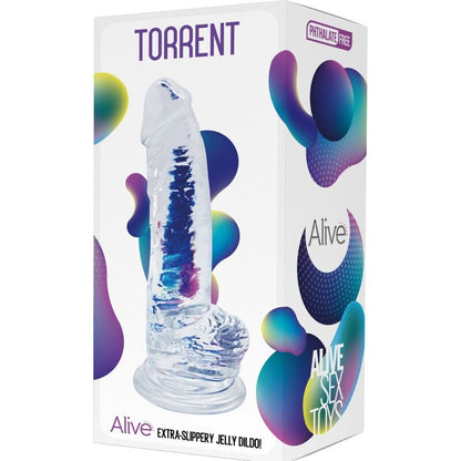 ALIVE - TORRENT PENE REALISTA TRANSPARENTE 20,6 CM