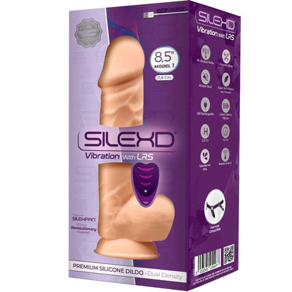 SILEXD - MODEL 1 PREMIUM SILICONE REALISTIC PENIS VIBRATOR SILEXPAN REMOTE CONTROL 21.8 CM