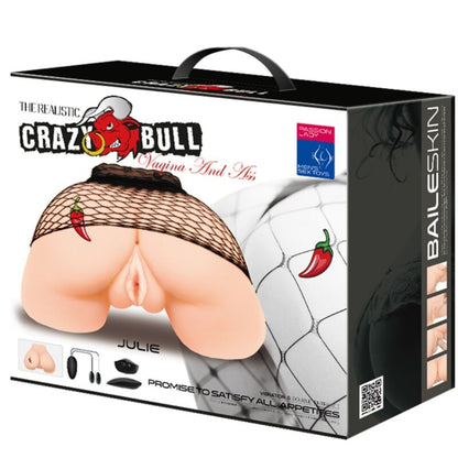 CRAZY BULL - VAGINA Y DESNUDOS CON MALLA REALISTA CON VIBRACIÓN