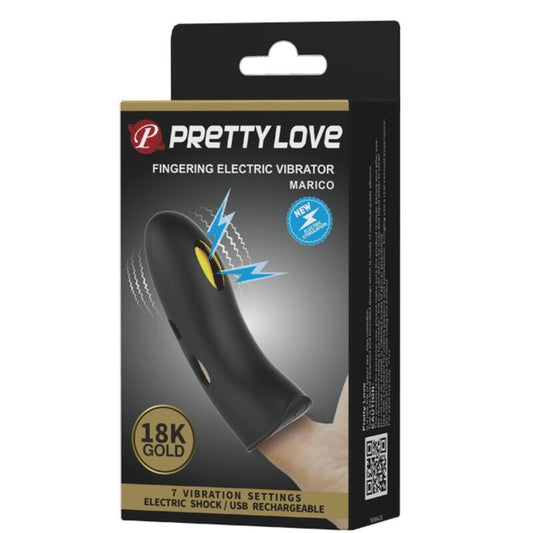 PRETTY LOVE - BLACK ELECTROSTIMULATOR FINGER COVER MARICO