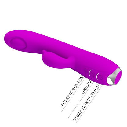PRETTY LOVE - VIBRADOR CHUPADOR RECARGABLE REGINA PÚRPURA