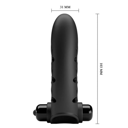 PRETTY LOVE - VANCE BLACK RABBIT FINGER VIBRATOR COVER