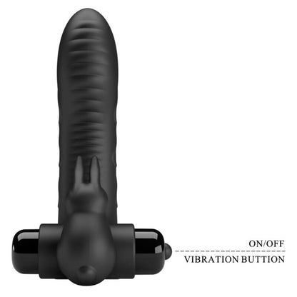 PRETTY LOVE - VANCE BLACK RABBIT FINGER VIBRATOR COVER