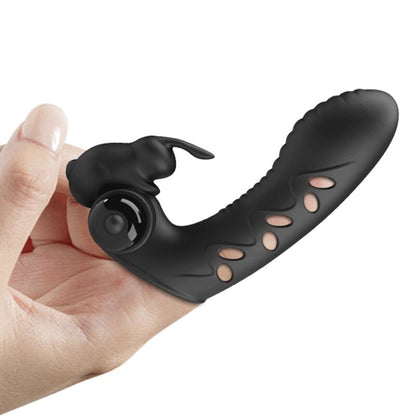 PRETTY LOVE - VANCE BLACK RABBIT FINGER VIBRATOR COVER