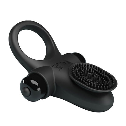 PRETTY LOVE - BLACK VIBRATING PENIS RING II