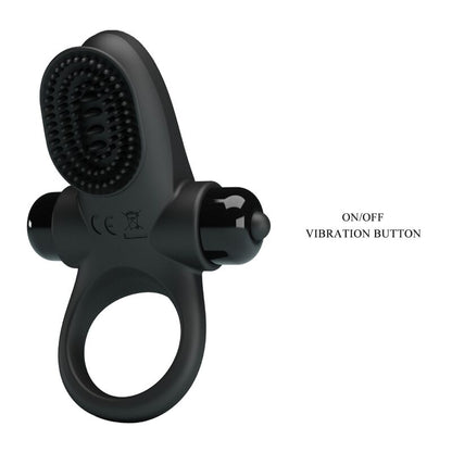 PRETTY LOVE - BLACK VIBRATING PENIS RING II
