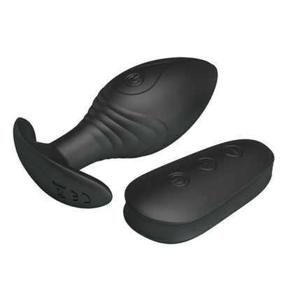 PRETTY LOVE - VIBRADOR RECARGABLE REGINA ANAL PLUG NEGRO