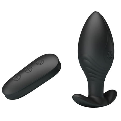 PRETTY LOVE - VIBRADOR RECARGABLE REGINA ANAL PLUG NEGRO