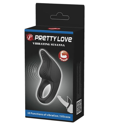 PRETTY LOVE - SUSANNA BLACK VIBRATING COCK RING