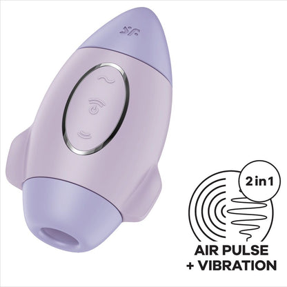 SATISFYER - SMALL LILAC MISSION CONTROL DOUBLE THRUST VIBRATOR