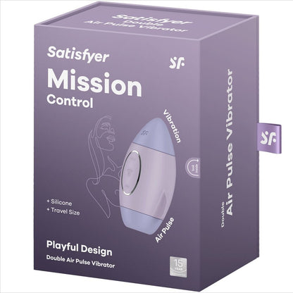 SATISFYER - SMALL LILAC MISSION CONTROL DOUBLE THRUST VIBRATOR
