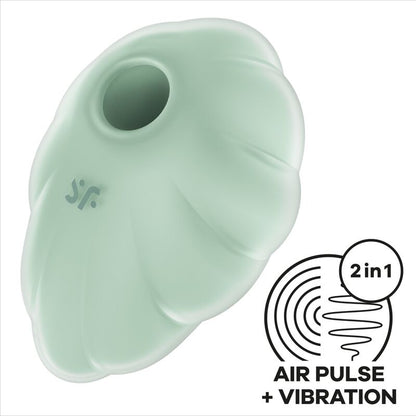 SATISFYER - CLOUD DANCER GREEN AIR WRIST VIBRATOR