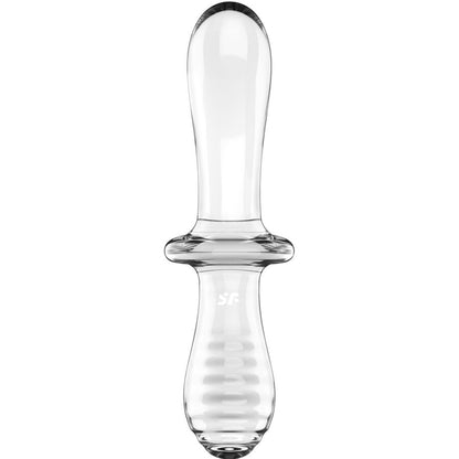 SATISFYER - CLEAR DOUBLE CRYSTAL DILDO