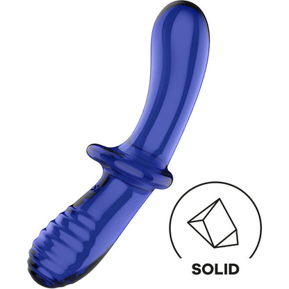 SATISFYER - CLEAR DOUBLE CRYSTAL DILDO