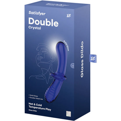 SATISFYER - CLEAR DOUBLE CRYSTAL DILDO