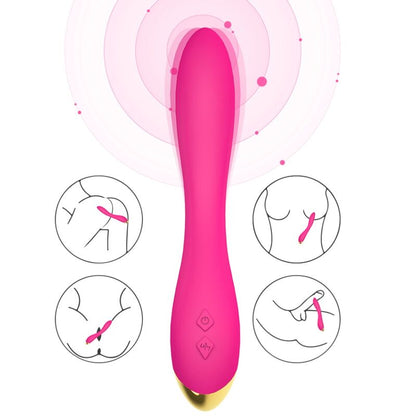 ARMONY - FLAMINGO VIBRADOR MULTIPOSICIÓN FUCSIA