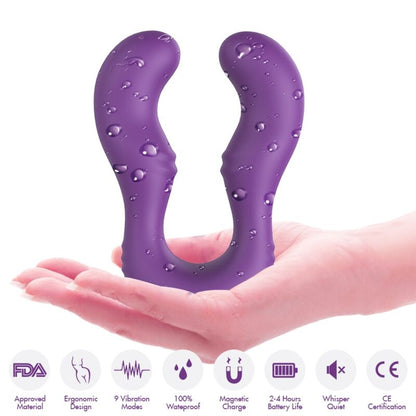 ARMONY - VIBRADOR SERAPH DOBLE CONTROL REMOTO MORADO