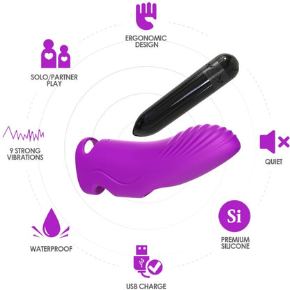 ARMONY - AURORA VIBRADOR DEDO MORADO