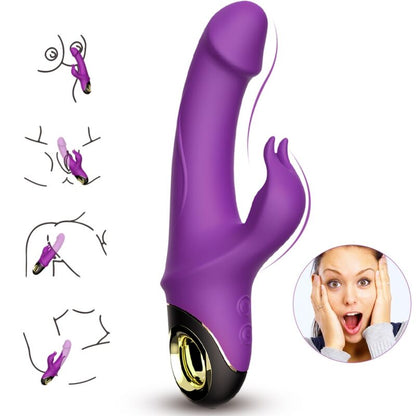 ARMONY - PURPLE RABBIT DILDO VIBRATOR METER