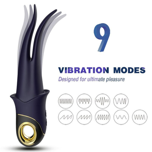 ARMONY - SHADOW DOUBLE HEAD VIBRATOR TEASING BLUE