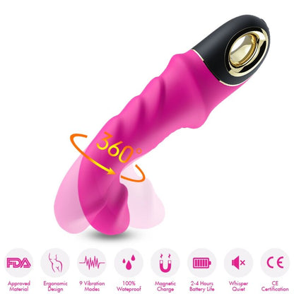 ARMONY - JOYBLADE DILDO VIBRADOR ROTATORIO FUCSIA