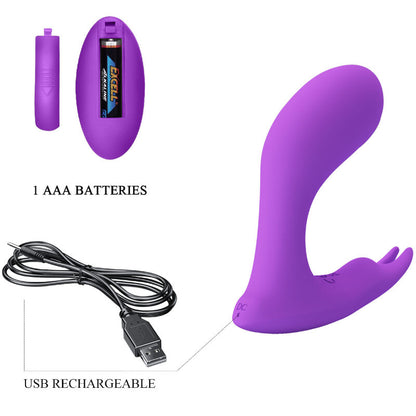 PRETTY LOVE - VIBRATION AND PULSATION REMOTE CONTROL IDABELLE VIOLET