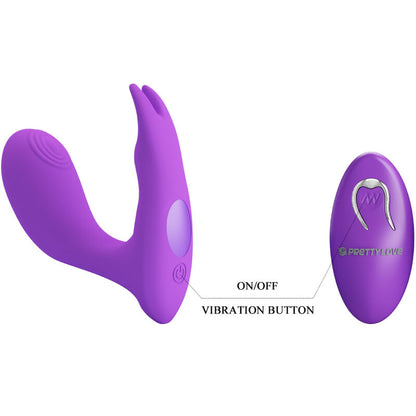 PRETTY LOVE - VIBRATION AND PULSATION REMOTE CONTROL IDABELLE VIOLET