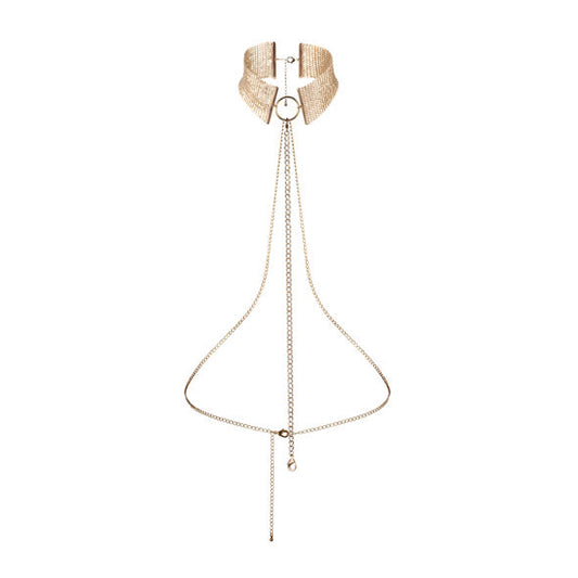 BIJOUX - DESEO METÁLICO COLLAR METÁLICO DORADO