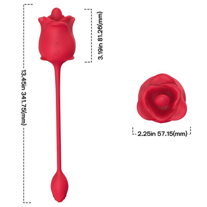 ARMONY - ESTIMULADOR Y VIBRADOR ROSA COLA ROJO