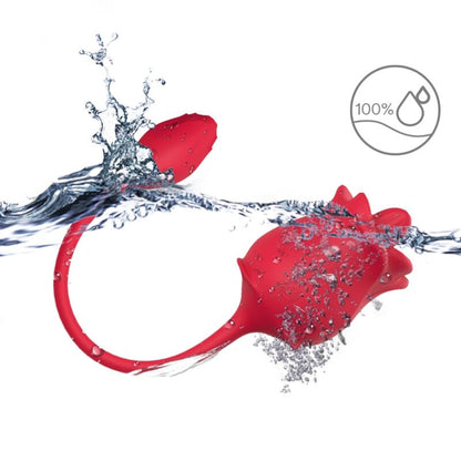 ARMONY - ESTIMULADOR Y VIBRADOR ROSA COLA ROJO