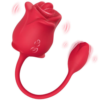 ARMONY - ESTIMULADOR Y VIBRADOR ROSA COLA ROJO