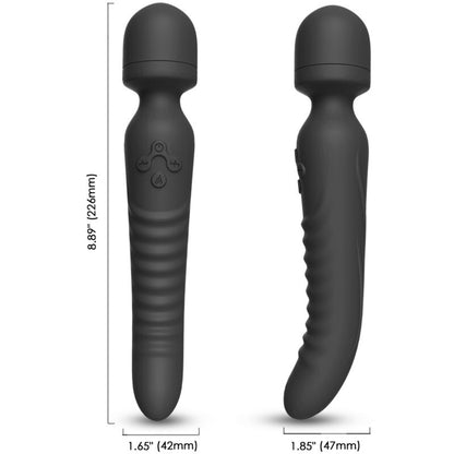 ARMONY - MASAJEADOR MISIÓN Y VIBRADOR EFECTO CALOR NEGRO