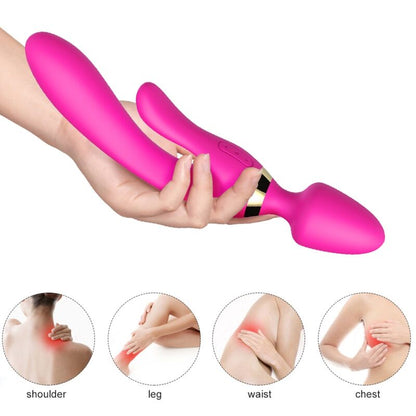 ARMONY - MASAJEADOR Y VIBRADOR CONEJITO FUCSIA