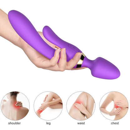 ARMONY - MASAJEADOR Y VIBRADOR CONEJO PÚRPURA