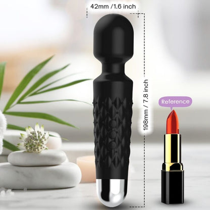 ARMONY - MASAJEADOR Y VIBRADOR POSTMAN CABEZA SUPERFLEXIBLE NEGRA