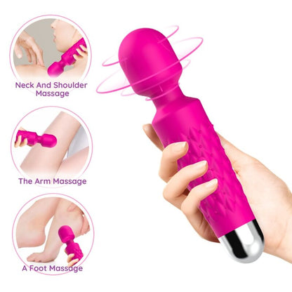 ARMONY - POSTMAN MASSAGER AND SUPER FLEXIBLE FUCHSIA HEAD VIBRATOR