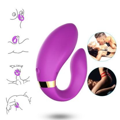ARMONY - PURPLE REMOTE CONTROLLED INCREASING VIBRATOR FOR COUPLES