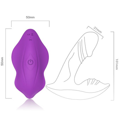 ARMONY - VIBRADOR DE SILBATO CON CONTROL REMOTO INTRODUCIBLE PÚRPURA