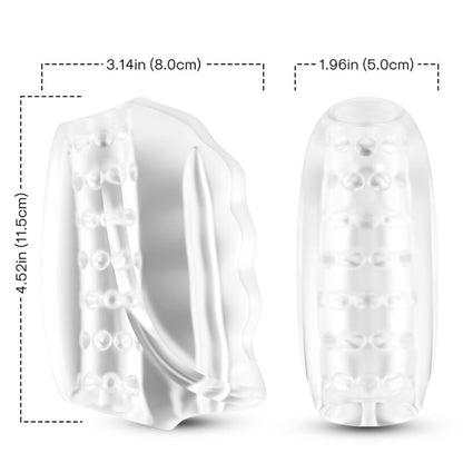 ARMONY - MÁSTER MASTURBADOR Y VIBRADOR TRANSPARENTE