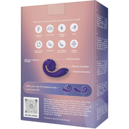 SNAIL VIBE - PINK DUAL STIMULATOR GIZI
