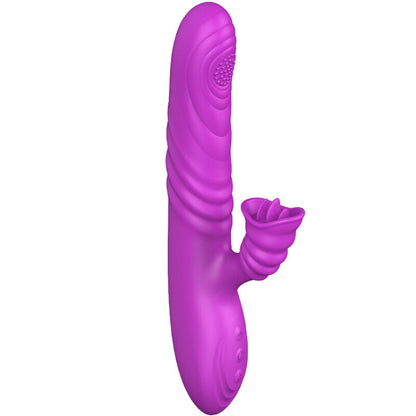 ARMONY - ANGELIA MULTIFUNCTION VIBRATOR WITH STIMULATING TONGUE, VIOLET HEAT EFFECT