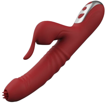 ARMONY - VIBRADOR Y SUCCIÓN CON LENGUA ESTIMULANTE BURGUNDY