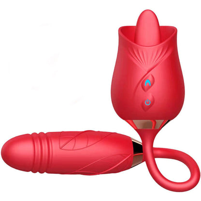 ARMONY - VIBRADOR DE FLOR DELIGHT E IMPULSE CON LENGUA ROJA
