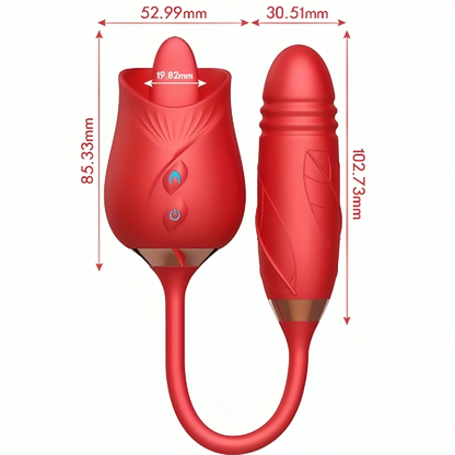 ARMONY - VIBRADOR DE FLOR DELIGHT E IMPULSE CON LENGUA ROJA