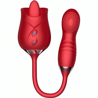 ARMONY - VIBRADOR FLOR DELIGHT Y BUMPING CON LENGUA ROJA